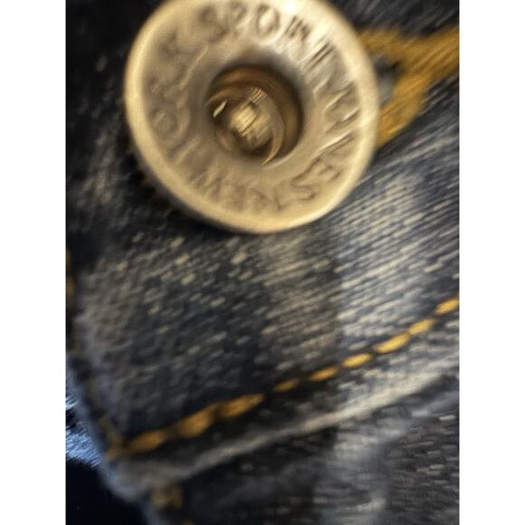 Jones New York Signature Jeans Womens 16 Boot Cut Flare Dark Wash Stretch - Picture 2 of 8